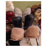 Two Shoe Racks w/ Shoes, Mostly Sz 7-7.5 Two Shoe Racks w/ Shoes, Mostly Sz 7-7.5