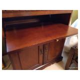 Wood Tv Stand w/Swivel Top Wood Tv Stand w/Swivel Top