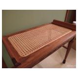 Antique Bench With Caned Seat Antique Bench With Caned Seat