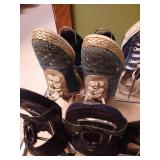 Three Shoe Racks w/ Shoes, Mostly Sz 7-7.5 Three Shoe Racks w/ Shoes, Mostly Sz 7-7.5