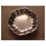 Silver Plate Tray w/ Hankerchief & Pins Silver Plate Tray w/ Hankerchief & Pins