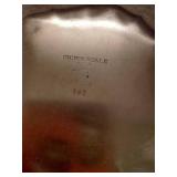 Silver Plate Tray w/ Hankerchief & Pins Silver Plate Tray w/ Hankerchief & Pins