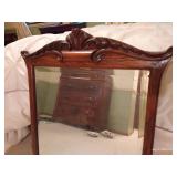 Heavy Antique Wood Framed Mirror Heavy Antique Wood Framed Mirror