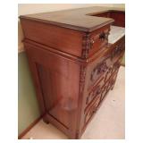 Antique Wood Dresser w/ Marble Top Antique Wood Dresser w/ Marble Top