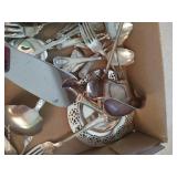 Box of Silver Plate Flatware & Misc. Pieces Box of Silver Plate Flatware & Misc. Pieces