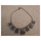 Mexican (?) Necklace 90% Silver TESTED Mexican (?) Necklace 90% Silver TESTED