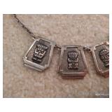 Mexican (?) Necklace 90% Silver TESTED Mexican (?) Necklace 90% Silver TESTED