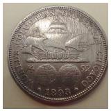 1893 Columbus Commemorative Silver Half Dollar 1893 Columbus Commemorative Silver Half Dollar