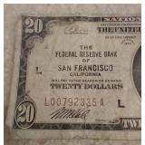 1929 National Currency *San Francisco* $20.00 Note 1929 National Currency *San Francisco* $20.00 Note