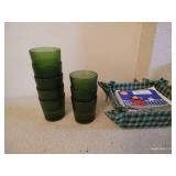 Hand Carved/Painted Wooden Bowl w/ Outdoor Cushions, Picnic Cups & Napkin Holder Hand Carved/Painted Wooden Bowl w/ Outdoor Cushions, Picnic Cups & Napkin Holder