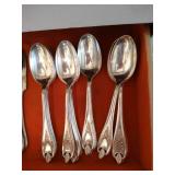 Silver Plate Flatware Set: Rogers Bros 1847 Silver Plate Flatware Set: Rogers Bros 1847