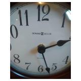 Decor Lot w/ Large Picture & Howard Miller Clock Decor Lot w/ Large Picture & Howard Miller Clock