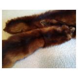 Vintage Five-Pelt Mink Stole Scarf by Albrecht Vintage Five-Pelt Mink Stole Scarf by Albrecht