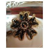 Silver Plate Tray w/ Ladies Gloves & Costume Jewelry Silver Plate Tray w/ Ladies Gloves & Costume Jewelry