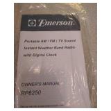 Emerson Portable Radio w/ Instant Weather Band Radio Emerson Portable Radio w/ Instant Weather Band Radio