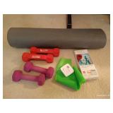 Yoga Mat, Weights, Air Buds, Fitbit Zip Yoga Mat, Weights, Air Buds, Fitbit Zip