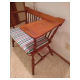 Sturdy Vintage Wood Telephone Bench Sturdy Vintage Wood Telephone Bench