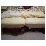 Two Twin Bed Frames w/ Contents Two Twin Bed Frames w/ Contents