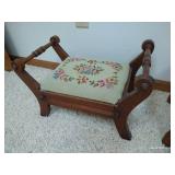 Two Small Vintage Footstools Two Small Vintage Footstools