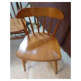 Two Sturdy Wooden Chairs & Two Floor Lamps Two Sturdy Wooden Chairs & Two Floor Lamps