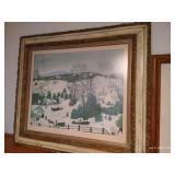 Two Large Winter Scenes Two Large Winter Scenes