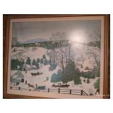 Two Large Winter Scenes Two Large Winter Scenes