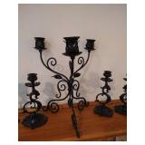 Heavy Iron Candle Sticks & Candelabra Heavy Iron Candle Sticks & Candelabra