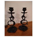 Heavy Iron Candle Sticks & Candelabra Heavy Iron Candle Sticks & Candelabra