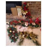 Christmas Florals & Candles Lot Christmas Florals & Candles Lot
