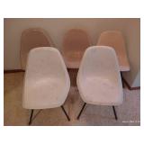 (5) Very Comfortable Mid-Century Curved Chairs (5) Very Comfortable Mid-Century Curved Chairs