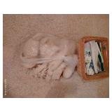 Skeins of Yarn, Material Scraps & Crafting Books Skeins of Yarn, Material Scraps & Crafting Books