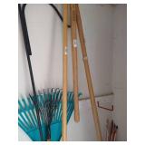 Outside Gardening Tools- Rakes, Small Shovel, Bird Feeders & Hook, Etc Outside Gardening Tools- Rakes, Small Shovel, Bird Feeders & Hook, Etc