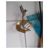 Outside Gardening Tools- Rakes, Small Shovel, Bird Feeders & Hook, Etc Outside Gardening Tools- Rakes, Small Shovel, Bird Feeders & Hook, Etc