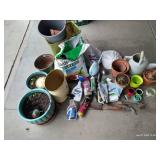 Large Gardening Lot- Soils, Hand Tools, Ceramic & Tera Cotta Pots, Etc Large Gardening Lot- Soils, Hand Tools, Ceramic & Tera Cotta Pots, Etc