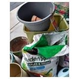 Large Gardening Lot- Soils, Hand Tools, Ceramic & Tera Cotta Pots, Etc Large Gardening Lot- Soils, Hand Tools, Ceramic & Tera Cotta Pots, Etc