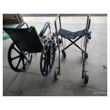Wheel Chair w/ Foot Supports & Rolling Walker Wheel Chair w/ Foot Supports & Rolling Walker
