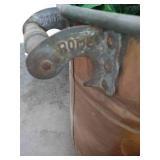 Copper Pot Planter & Large Oval Pot w/ Lid & Stand Copper Pot Planter & Large Oval Pot w/ Lid & Stand