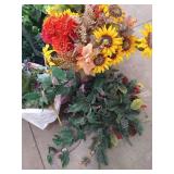 Large Floral Lot- Picks, Garland, Etc Large Floral Lot- Picks, Garland, Etc