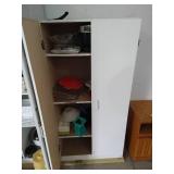 White Garage Cabinet w/ Contents White Garage Cabinet w/ Contents