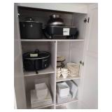 White Storage Cabinet (No Contents) White Storage Cabinet (No Contents)