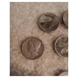 (6) Silver Dimes - Mercury & Barber (6) Silver Dimes - Mercury & Barber