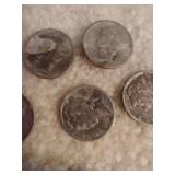 (6) Silver Dimes - Mercury & Barber (6) Silver Dimes - Mercury & Barber