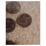 (6) Silver Dimes - Mercury & Barber (6) Silver Dimes - Mercury & Barber