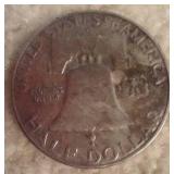 (3) Franklin Silver Half Dollars (3) Franklin Silver Half Dollars