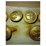(6) Vintage Navy Buttons (6) Vintage Navy Buttons