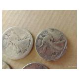 (5) Walking Liberty Half Dollars (5) Walking Liberty Half Dollars