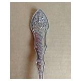 (2) Beautiful Antique Decorative Sterling Silver Spoons (2) Beautiful Antique Decorative Sterling Silver Spoons