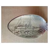 (2) Beautiful Antique Decorative Sterling Silver Spoons (2) Beautiful Antique Decorative Sterling Silver Spoons
