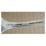 (2) Beautiful Antique Decorative Sterling Silver Spoons (2) Beautiful Antique Decorative Sterling Silver Spoons