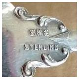(2) Beautiful Antique Decorative Sterling Silver Spoons (2) Beautiful Antique Decorative Sterling Silver Spoons
